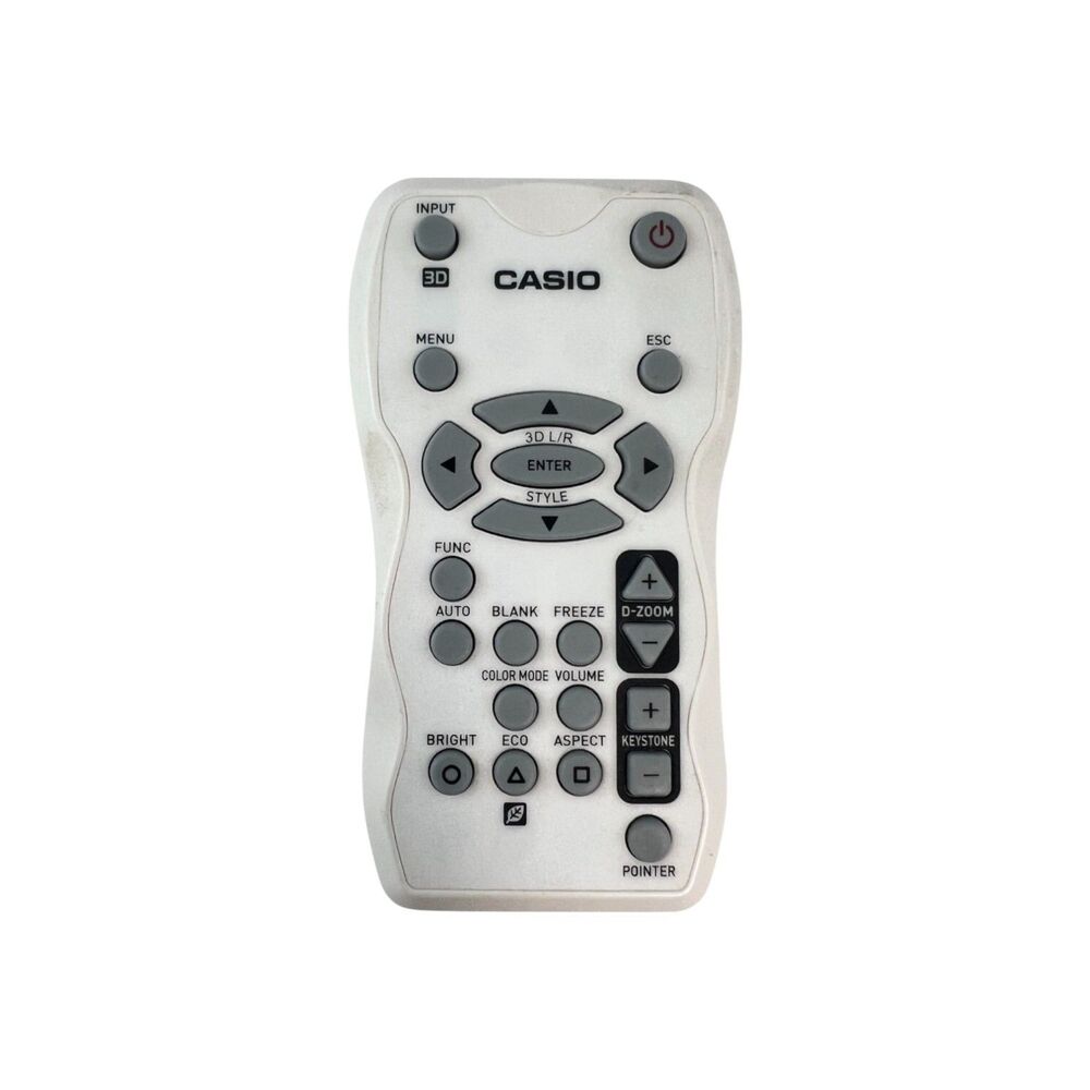 CASIO YT-120 PROJECTOR REMOTE CONTROL - Cleaned & Tested - FAST US SHIPPING